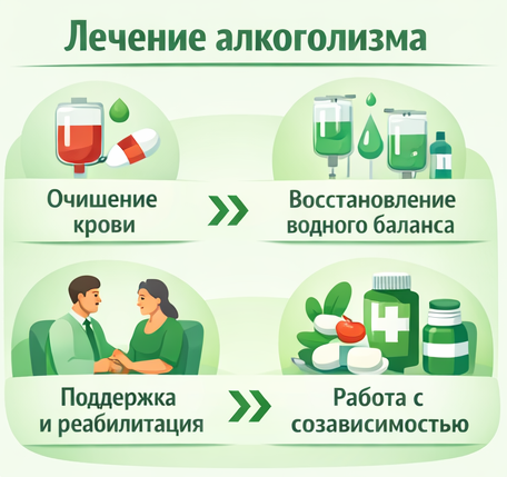 лечение алкоголизма в Ефремове этапы